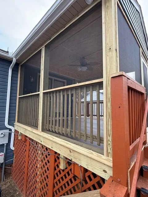 Screened porch project — Porch 12